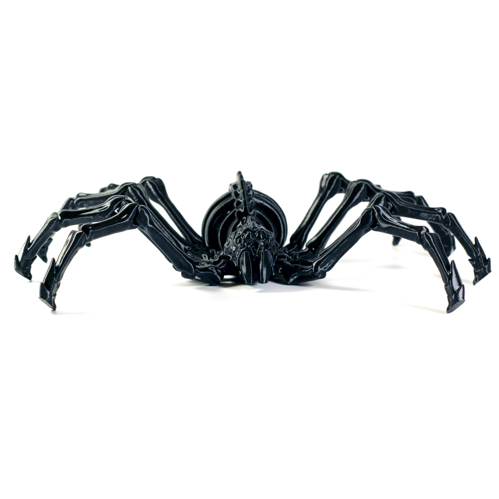 Тарантул, подвижный паук-скелетон, игрушка-антистресс 25 см., чёрный