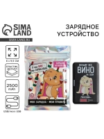 Зарядное устройство «Возьму все вино на себя», 2500 mAh, 6 х