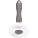 Пуходёрка самоочищающаяся для собак и кошек «ЛАПУСИКИ», цвет серый, 20*11см (блистер)