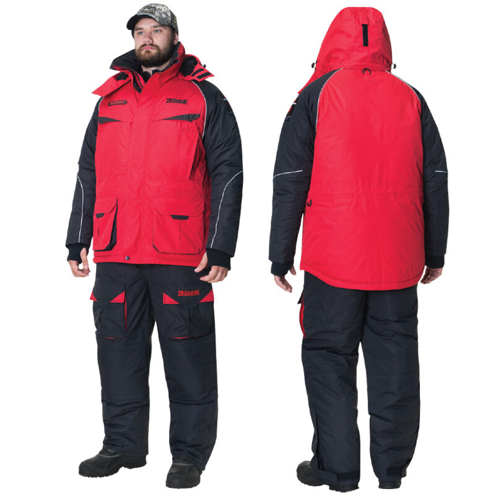 Костюм зимний Alaskan NewPolar, цвет красный/черный, размер XXXL King