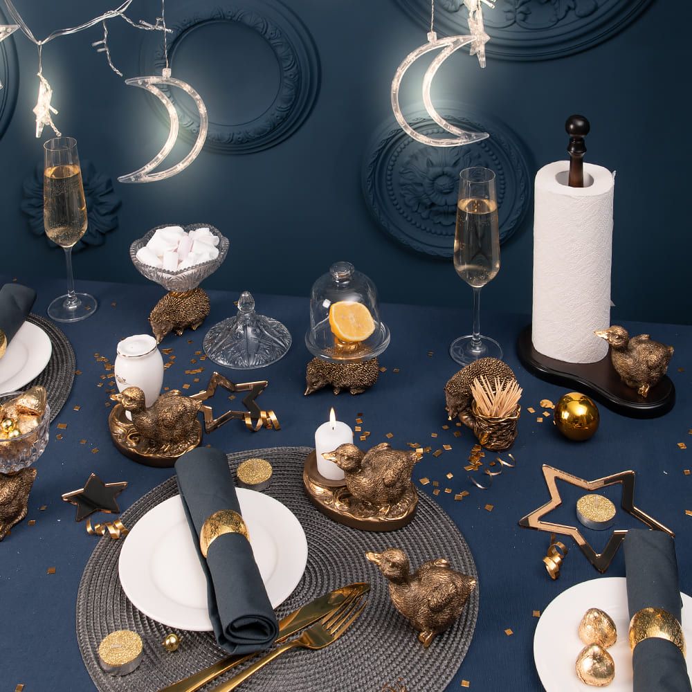 Сахарница стеклянная с крышкой Ежик Барб Бронза