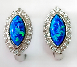 Серьги из серебра с опалом Эстерелла