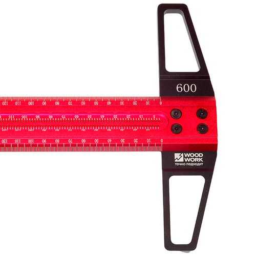 Линейка разметочная профессиональная 600 мм Woodwork RUL-600T