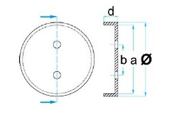 A3 Резиновая накладка для двухстоечных подъемников АТИС