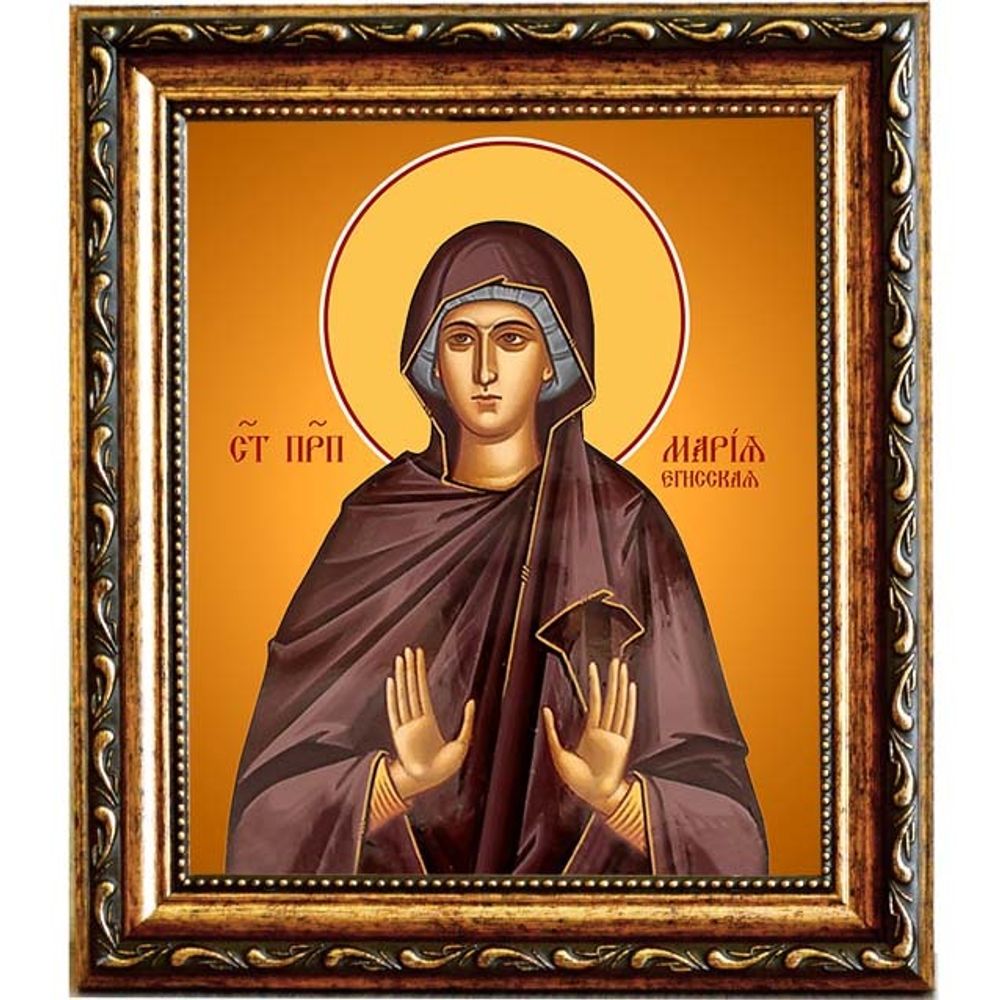 Мария Егисская преподобная. Икона на холсте.