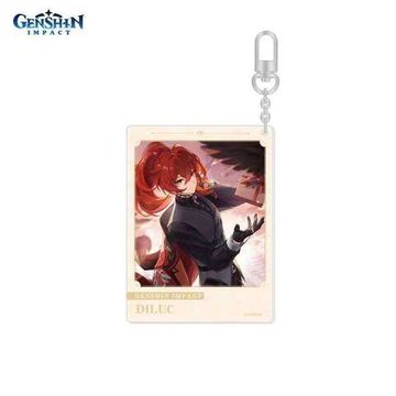 Брелок акриловый Genshin Impact Дилюк Diluc Predestined Day 6942421106029