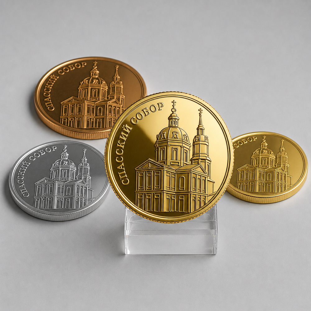 Монета сувенирная 32мм "Киров. Спасский собор"