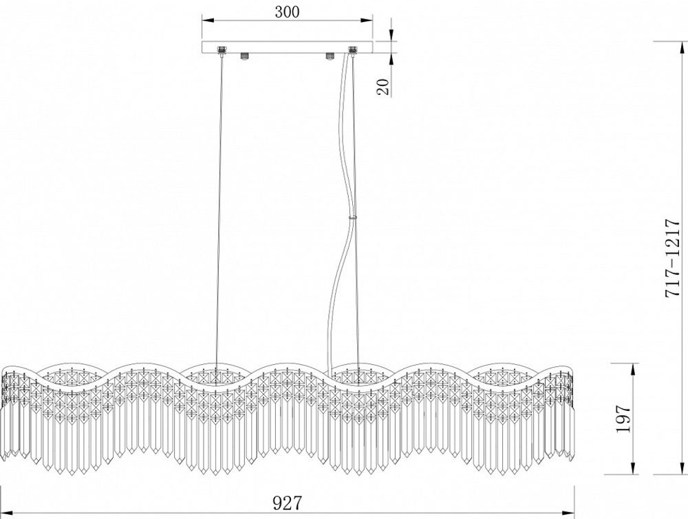 Подвесная люстра Maytoni Gracia DIA201PL-06G1