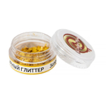 Глиттер пищевой фигурный «Звёзды», золотые