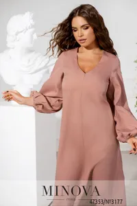 Платье 3177-пудра Minova