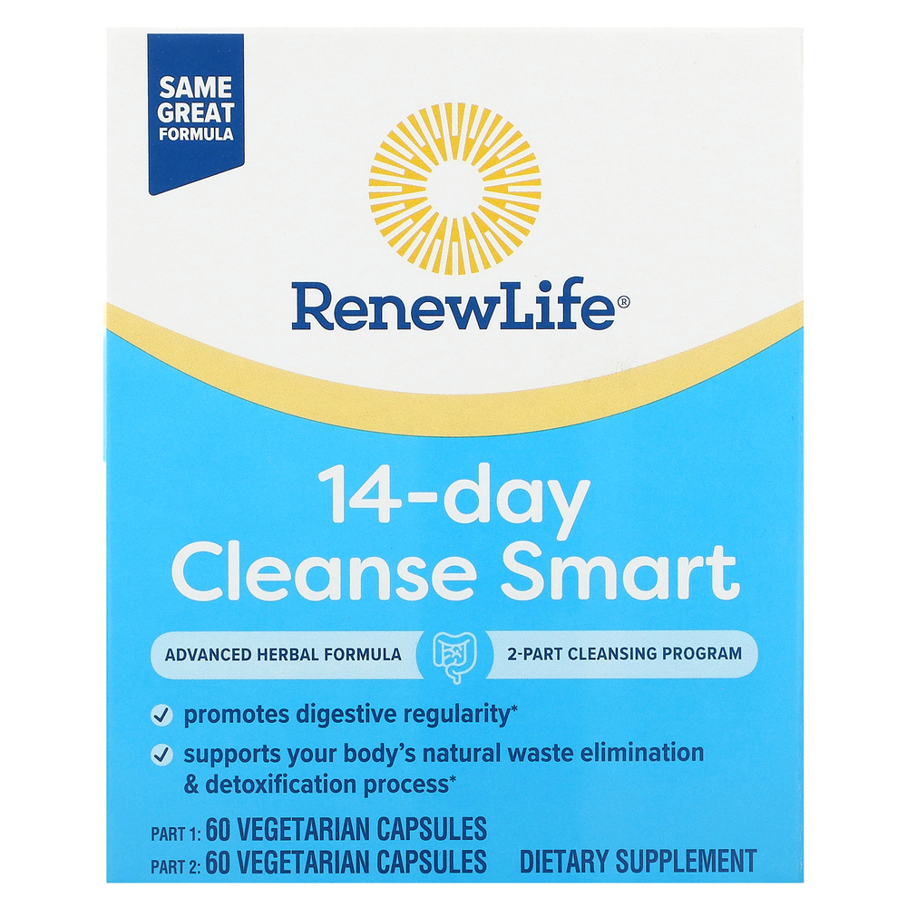 Renew Life, Advanced Cleanse Smart, 2 флакона, по 60 растительных капсул в каждом