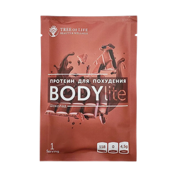 Tree of Life BODYlite 1 порция / 15 порций, Многокомпонентный Протеин для Похудения, Шоколад