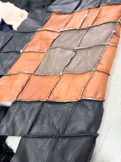 Покрывало меховое ковер из шкуры овчины