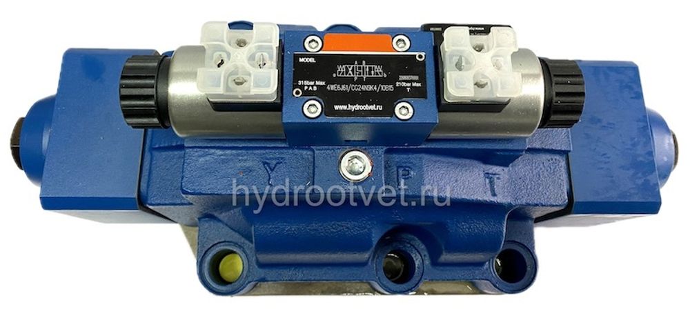 H-4WEH32E6X/6EG24N9ETK4/10B10D3 - Гидрораспределитель с электроуправлением Ду32 с регулировкой хода основного золотника