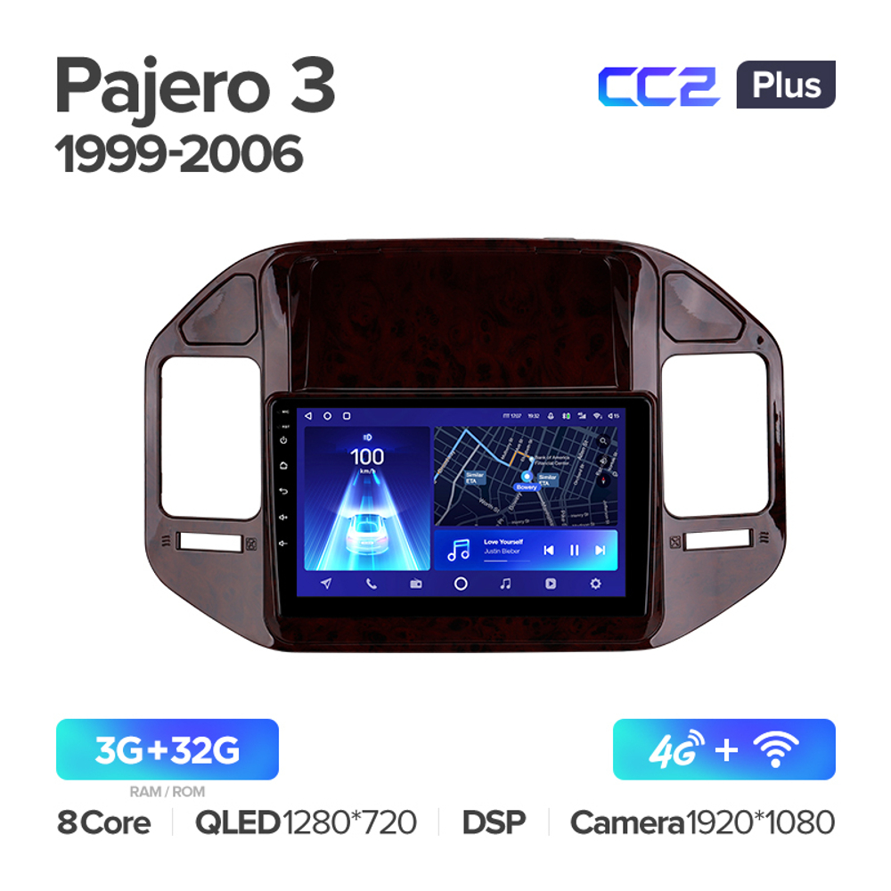 Teyes CC2 Plus 9" для Mitsubishi Pajero III 1999-2006