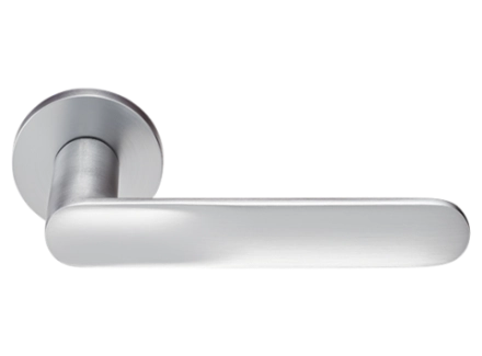 Ручка дверная GARAK MH-59-R6 MSC раздельная на круглой розетке 6 мм,