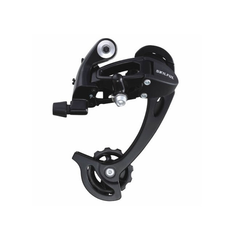 Переключатель задний SKILLFUL, 8 ск., крепление на "петух", 45T, средняя лапка, совместим с Shimano