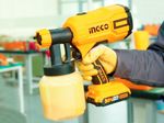 Аккумуляторный краскопульт 20В INGCO CSGLI2001