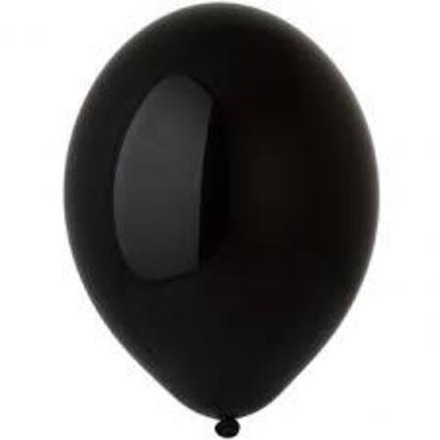 Шар5"" Пастель черный/Black (50 шт./уп.) /БК П