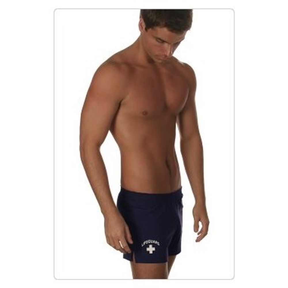 Мужские шорты спортивные темно-синие Andrew Christian Lifeguard Shorts 4571