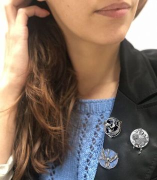 Брошь/подвеска. "Райская птица - птица небесная"