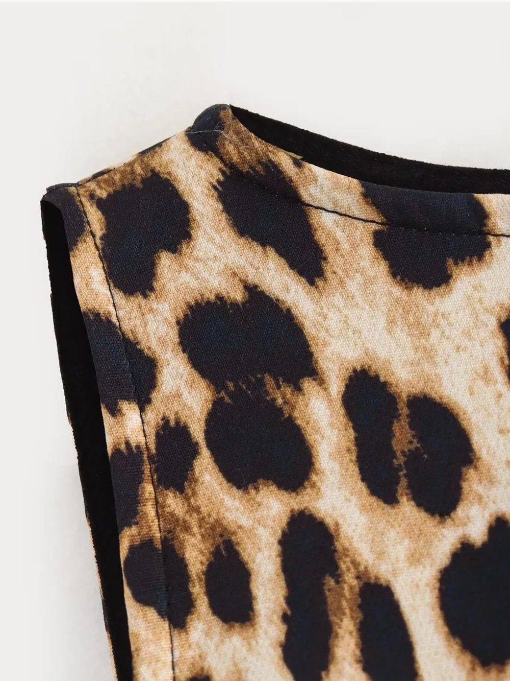 Платье мини леопардовое