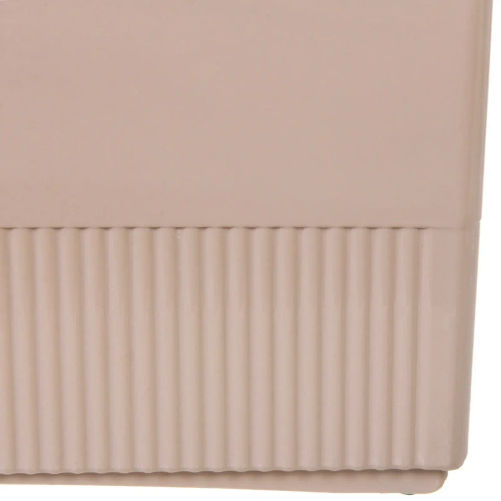 Органайзер - лоток для хранения на колесиках «ИДЕАДОМА», цвет бежевый, 33.6*13.7*25.2см