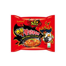 Лапша быстрого приготовления очень острая со вкусом курицы Samyang Hot Chicken Flavor Ramen 2xSpicy 140 г 5 шт