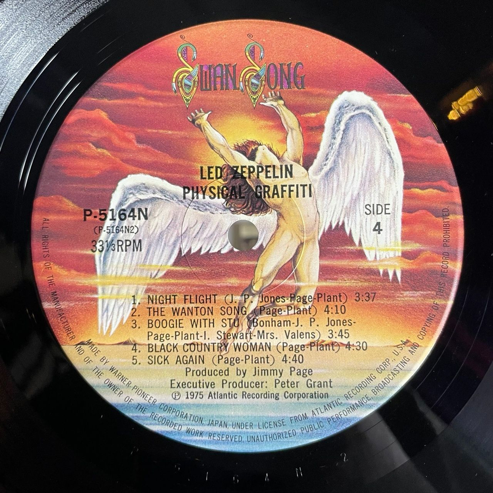 Винтажная виниловая пластинка LP Led Zeppelin Physical Graffiti (Japan 1975) (No Obi) Ten Years Gone