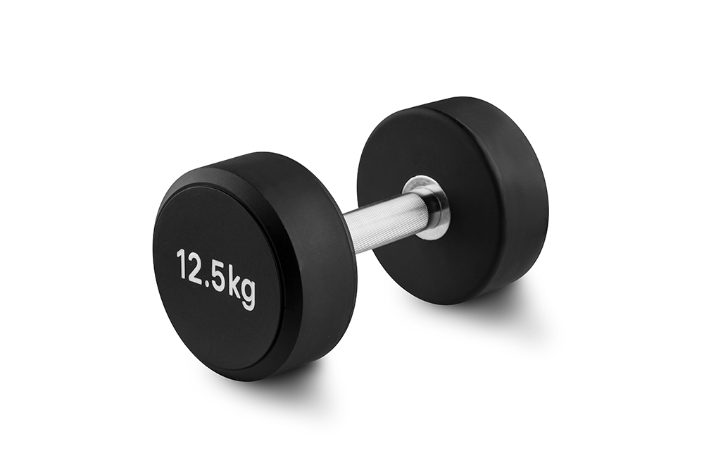 Гантель 12,5 кг PU (черный)