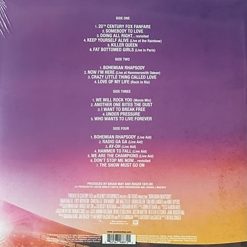 Queen ‎– Bohemian Rhapsody 2LP (Европа 2019г.)