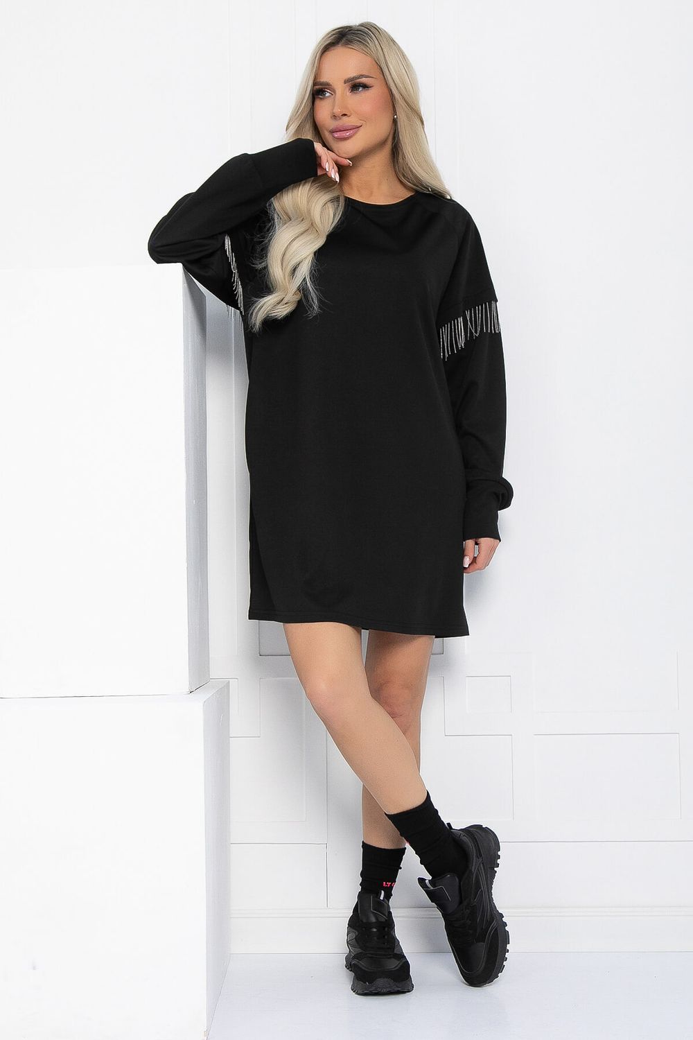 Платье Стелла (черное) П12704-5 LT Collection