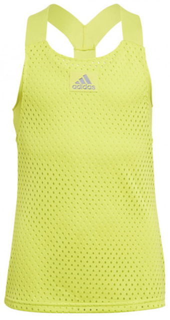 Футболка для девочки теннисная Adidas Heat Ready Primeblue Y-Tank Top - желтый