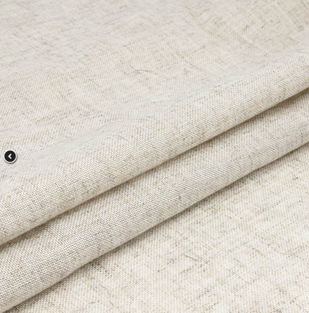 Ткань равномерного переплетения, цвет лен, 50% ПЭ, 30% вис.20% лен,, 32ct ,шир.150см