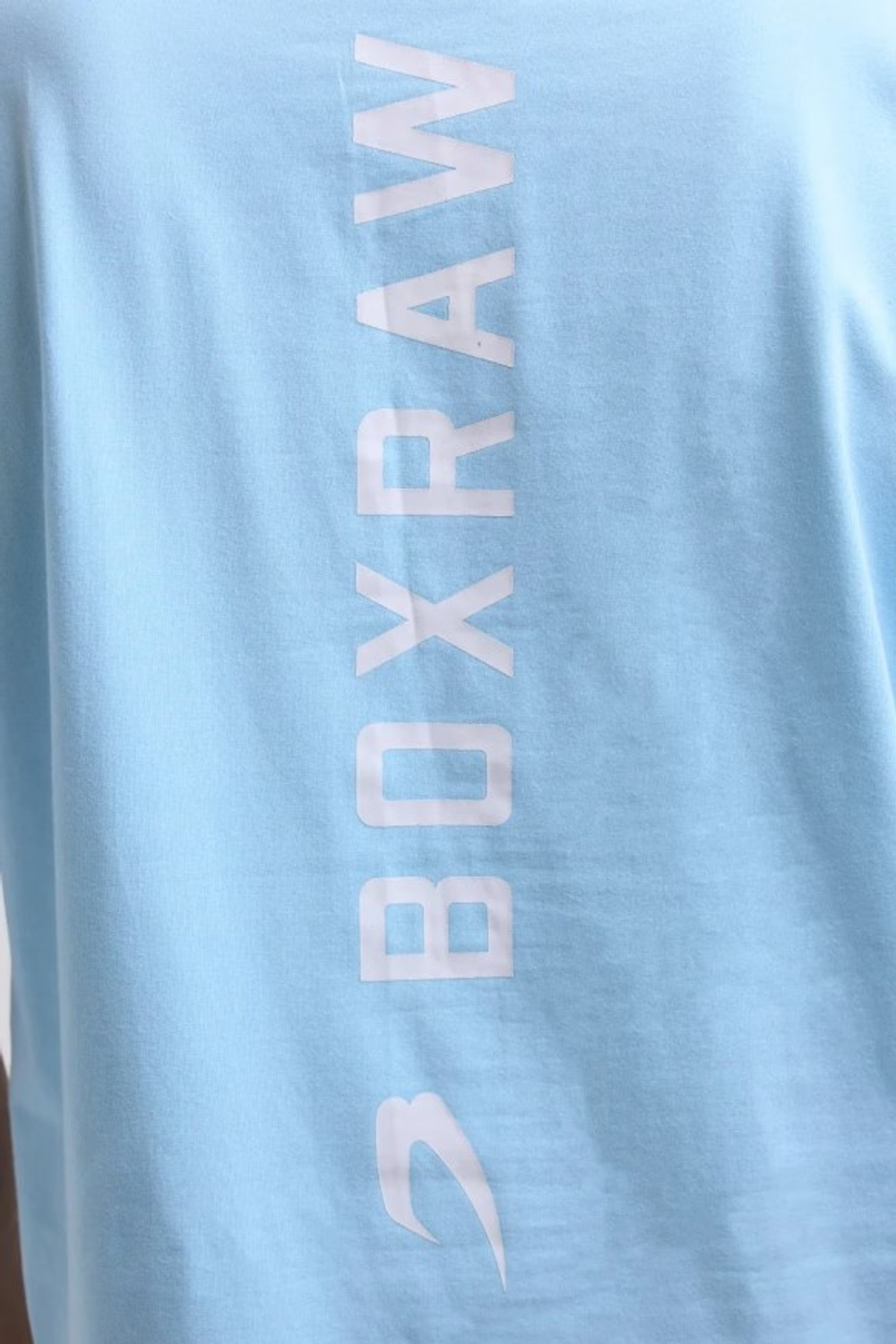 Футболка BOXRAW Lineal Oversized голубая