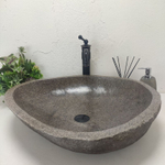 Раковина из речного камня RS-61728 (63*56*15)