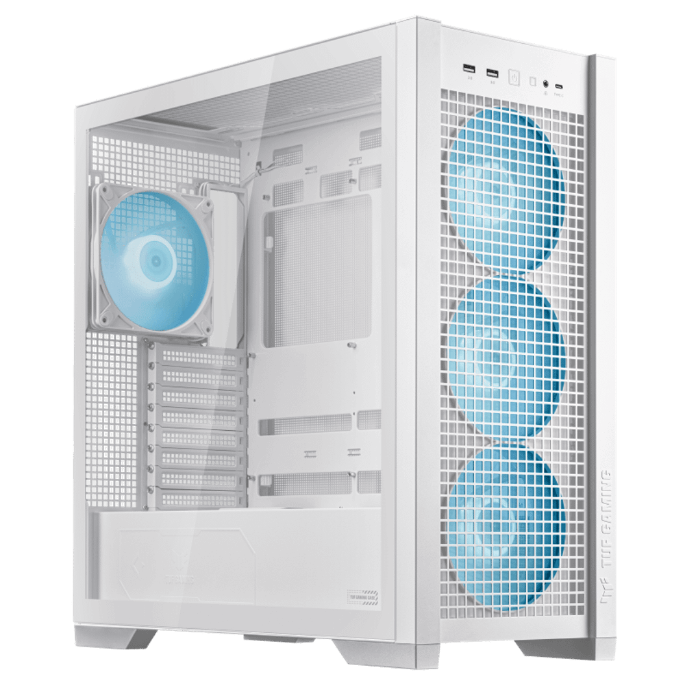 Корпус ASUS TUF GAMING GT302 TG ARGB WHITE EATX/ATX/mATX/mITX 90DC00I3-B19000