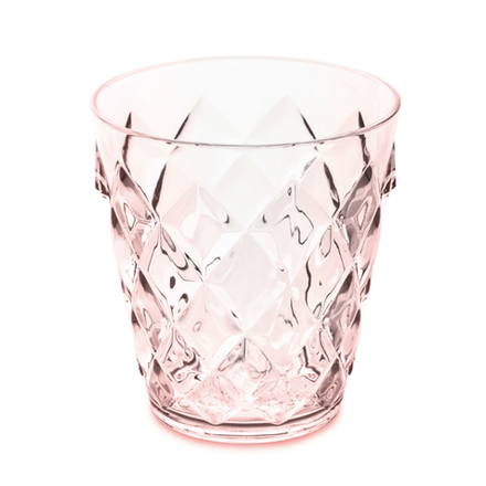 Стакан crystal, 200 мл, акрил, розовый