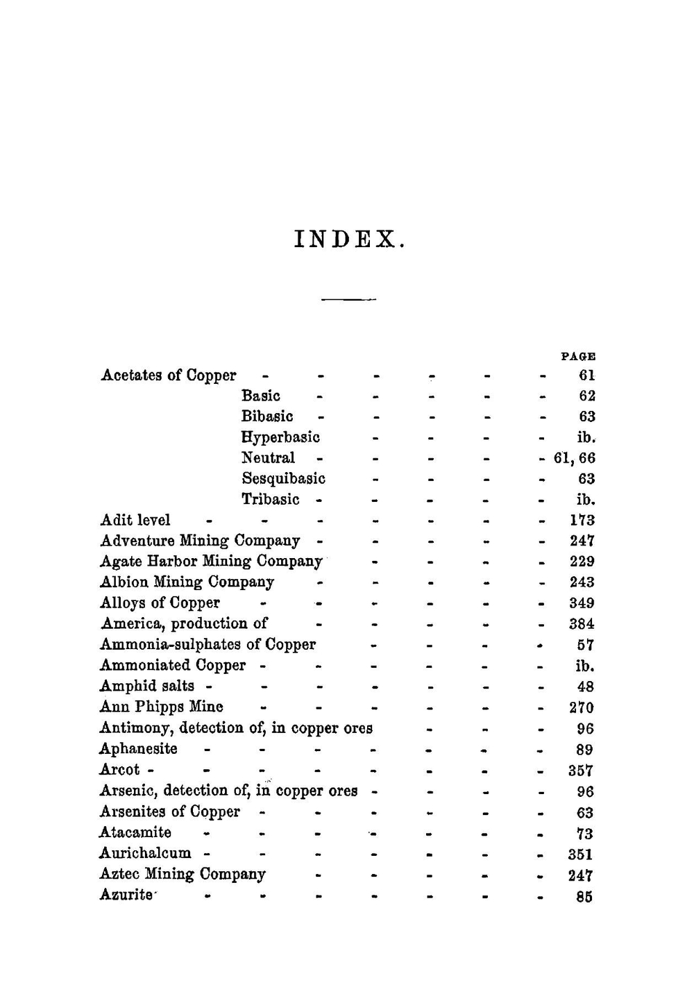 The chemistry and metallurgy of copper | Aaron Snowden Piggot