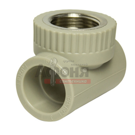 Тройник комб. вн 32х1''х32 VRT® СЕРЫЙ (Россия)