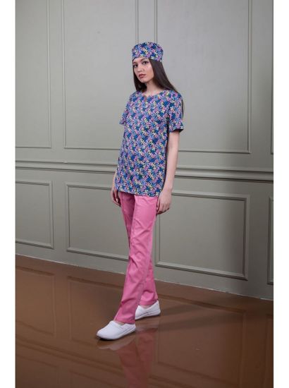 Блуза женская Z14-1424 (принт цветы)