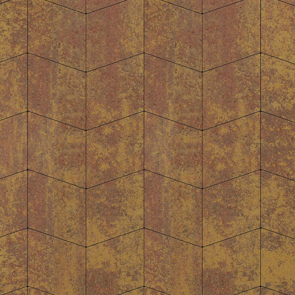 Тротуарная плитка РОМБ - Листопад гладкий Осень