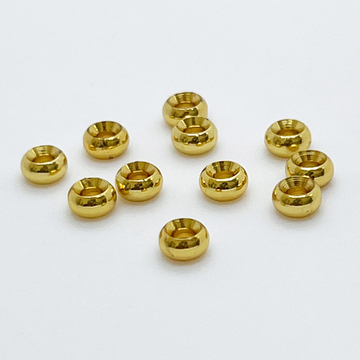 Бусина, цвет золото, размер 5*2,5 мм, цена за 10 шт