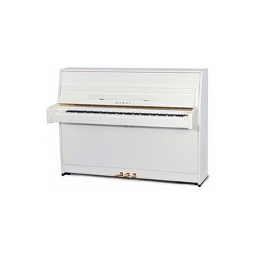 KAWAI K-15E WH/P - пианино, 110х149х59, 193 кг., банкетка (600), белый полир., механизм Ultra Respon