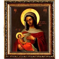 Блаженное Чрево. Барловская икона Божьей Матери на холсте.