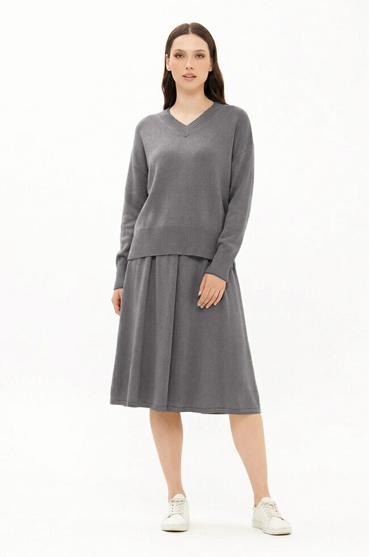 23432 Пуловер женский (серый)