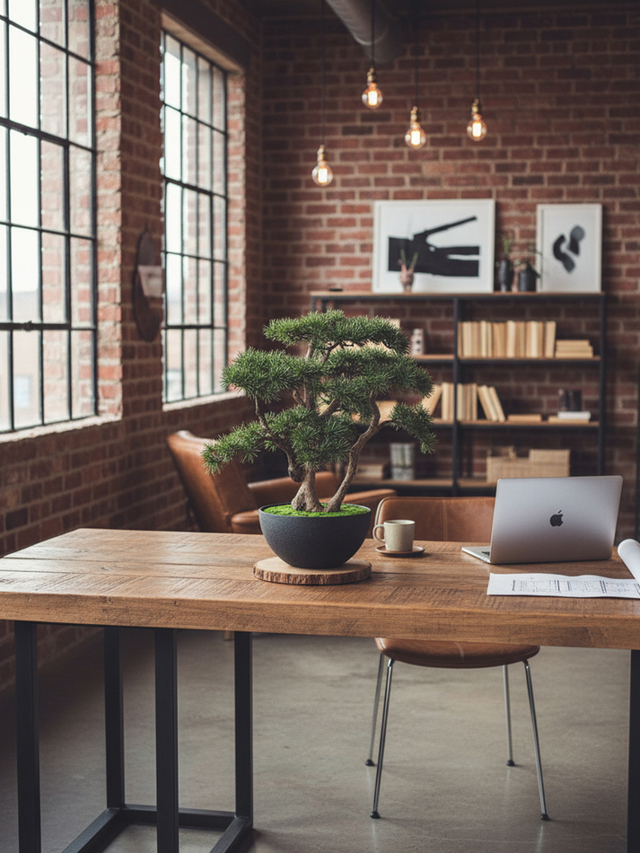 Искусственный Бонсай Сосна пушистая 55см