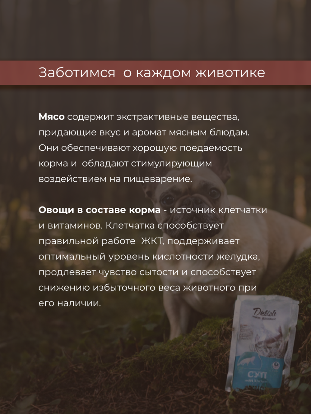 НАБОР Консервы DELISH Super Premium для собак с говядиной и рисом (паштет) - 10 шт х 80 гр