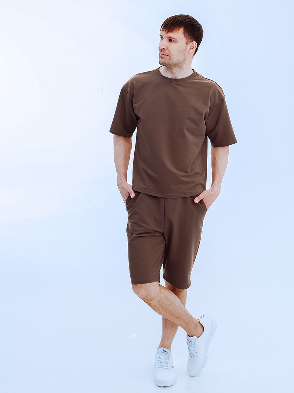 С-510/ Костюм мужской (шорты-бермуды и футболка) из футера