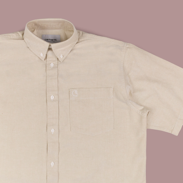 Рубашка мужская Carhartt WIP Braxton артикул:I031454_agate_wax - купить в магазине Дайс